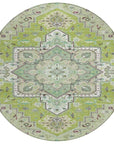 LOOMLAN Rugs Bellaya Green Washable Indoor-Outdoor Rug