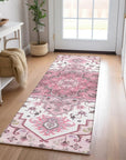 LOOMLAN Rugs Bellaya Pink Washable Indoor-Outdoor Rug