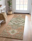 LOOMLAN Rugs Bellaya Rust Washable Indoor-Outdoor Rug