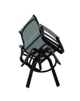 Belle Isle Bar Height Swivel Arm chair - LOOMLAN - Telescope - Outdoor Bar Stools