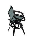 Belle Isle Bar Height Swivel Arm chair - LOOMLAN - Telescope - Outdoor Bar Stools