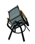 Belle Isle Bar Height Swivel Arm chair - LOOMLAN - Telescope - Outdoor Bar Stools