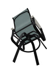Belle Isle Bar Height Swivel Arm chair - LOOMLAN - Telescope - Outdoor Bar Stools