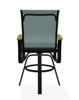 Belle Isle Bar Height Swivel Arm chair - LOOMLAN - Telescope - Outdoor Bar Stools