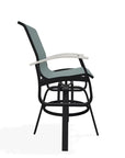 Belle Isle Bar Height Swivel Arm chair - LOOMLAN - Telescope - Outdoor Bar Stools