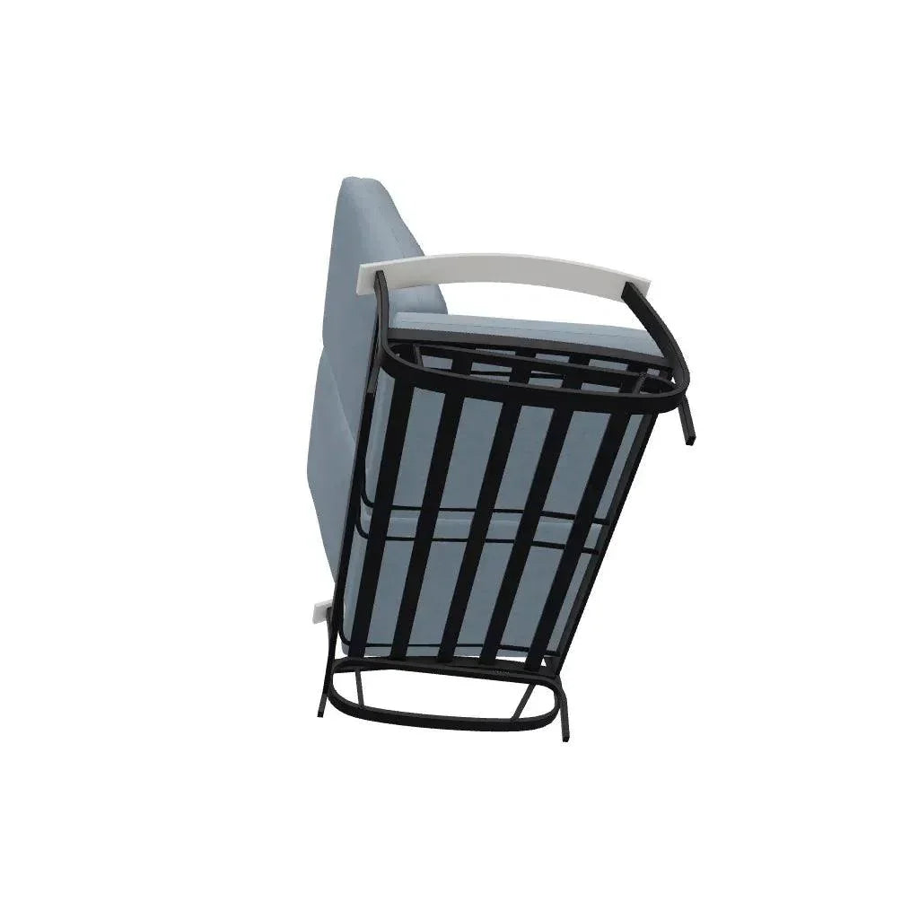 Belle Isle Cushion 2 - Seat Glider MGP Arms - LOOMLAN - Telescope - Outdoor Sofas &amp; Loveseats