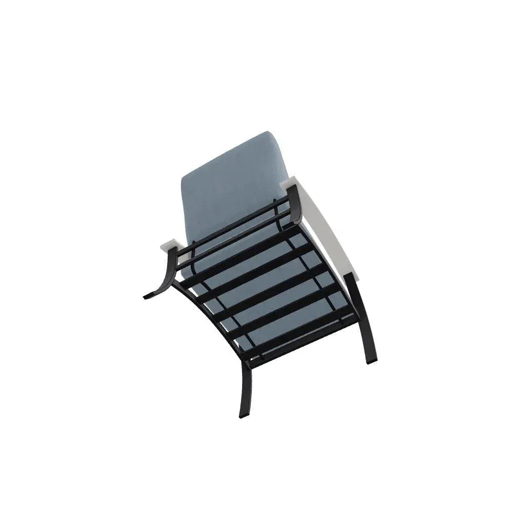 Telescope Belle Isle Cushion Aluminum Frame Arm Chair