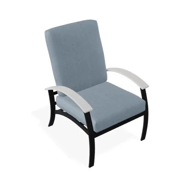 Telescope Belle Isle Cushion Aluminum Frame Arm Chair