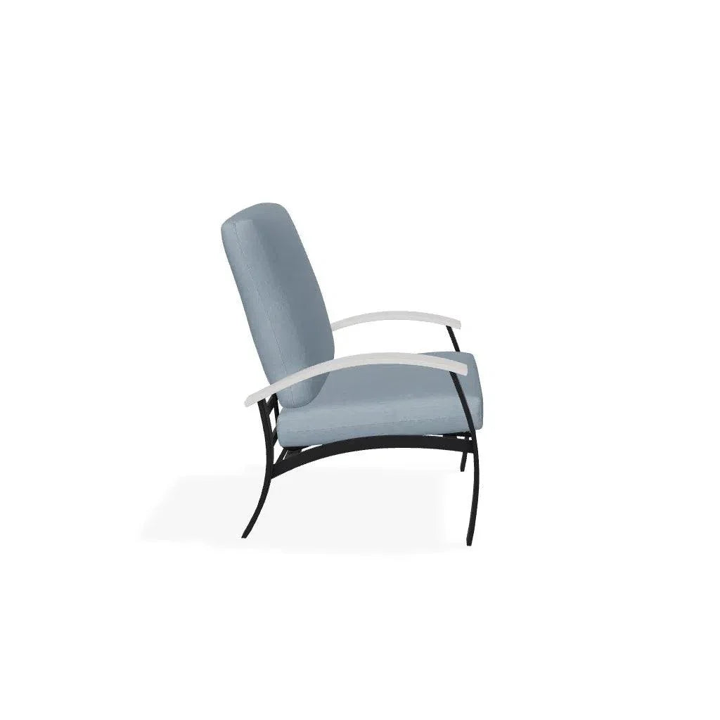 Telescope Belle Isle Cushion Aluminum Frame Arm Chair