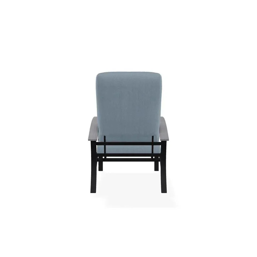 Belle Isle Cushion Rustic Polymer Arm Chair - LOOMLAN - Telescope - Outdoor Accent Chairs
