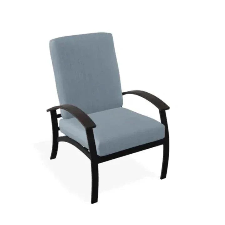 Belle Isle Cushion Rustic Polymer Arm Chair - LOOMLAN - Telescope - Outdoor Accent Chairs