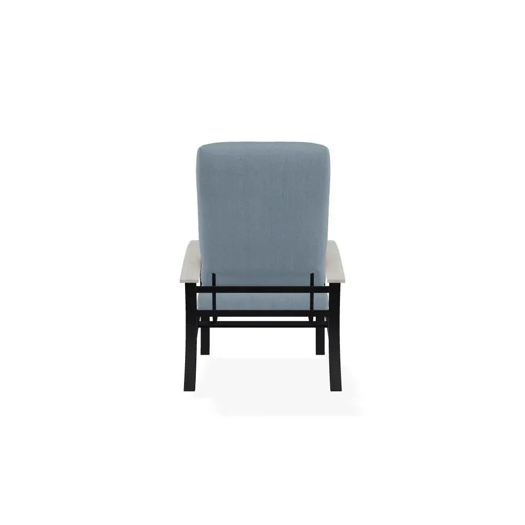 Belle Isle Cushion Rustic Polymer Arm Chair - LOOMLAN - Telescope - Outdoor Accent Chairs