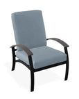 Belle Isle Cushion Rustic Polymer Arm Chair - LOOMLAN - Telescope - Outdoor Accent Chairs