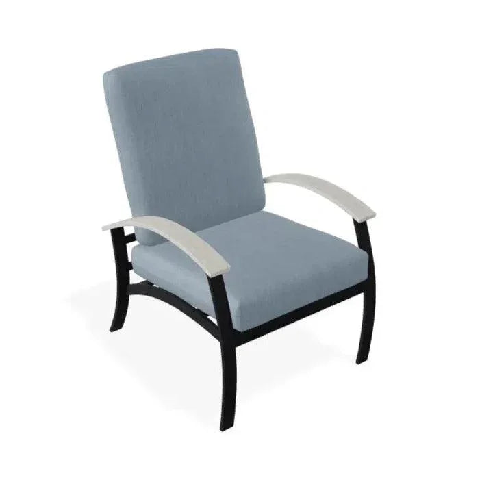 Belle Isle Cushion Rustic Polymer Arm Chair - LOOMLAN - Telescope - Outdoor Accent Chairs