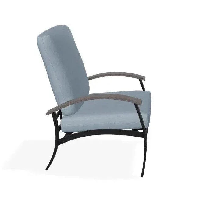 Belle Isle Cushion Rustic Polymer Arm Chair - LOOMLAN - Telescope - Outdoor Accent Chairs
