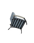 Belle Isle Cushion Rustic Polymer Arm Chair - LOOMLAN - Telescope - Outdoor Accent Chairs