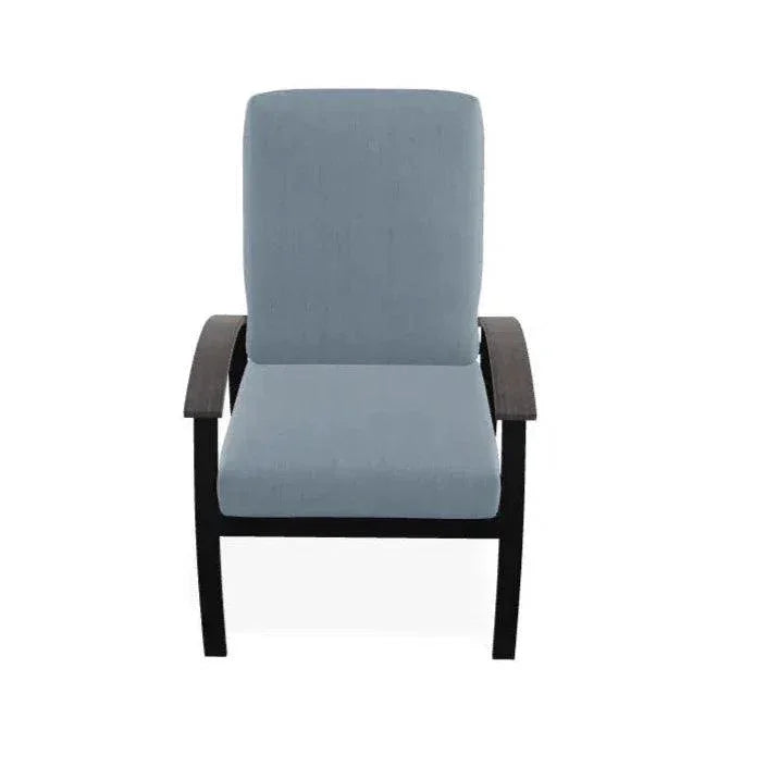 Belle Isle Cushion Rustic Polymer Arm Chair - LOOMLAN - Telescope - Outdoor Accent Chairs