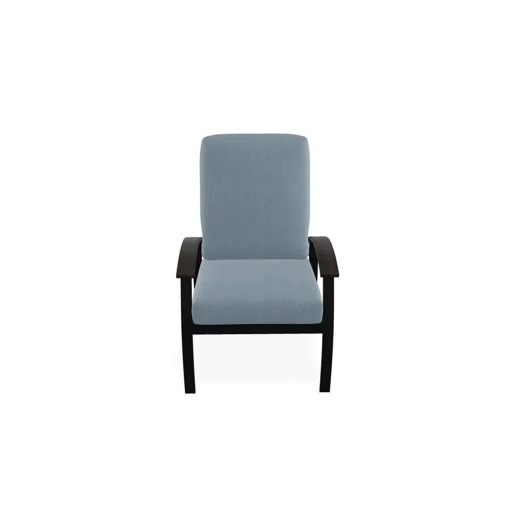 Belle Isle Cushion Rustic Polymer Arm Chair - LOOMLAN - Telescope - Outdoor Accent Chairs