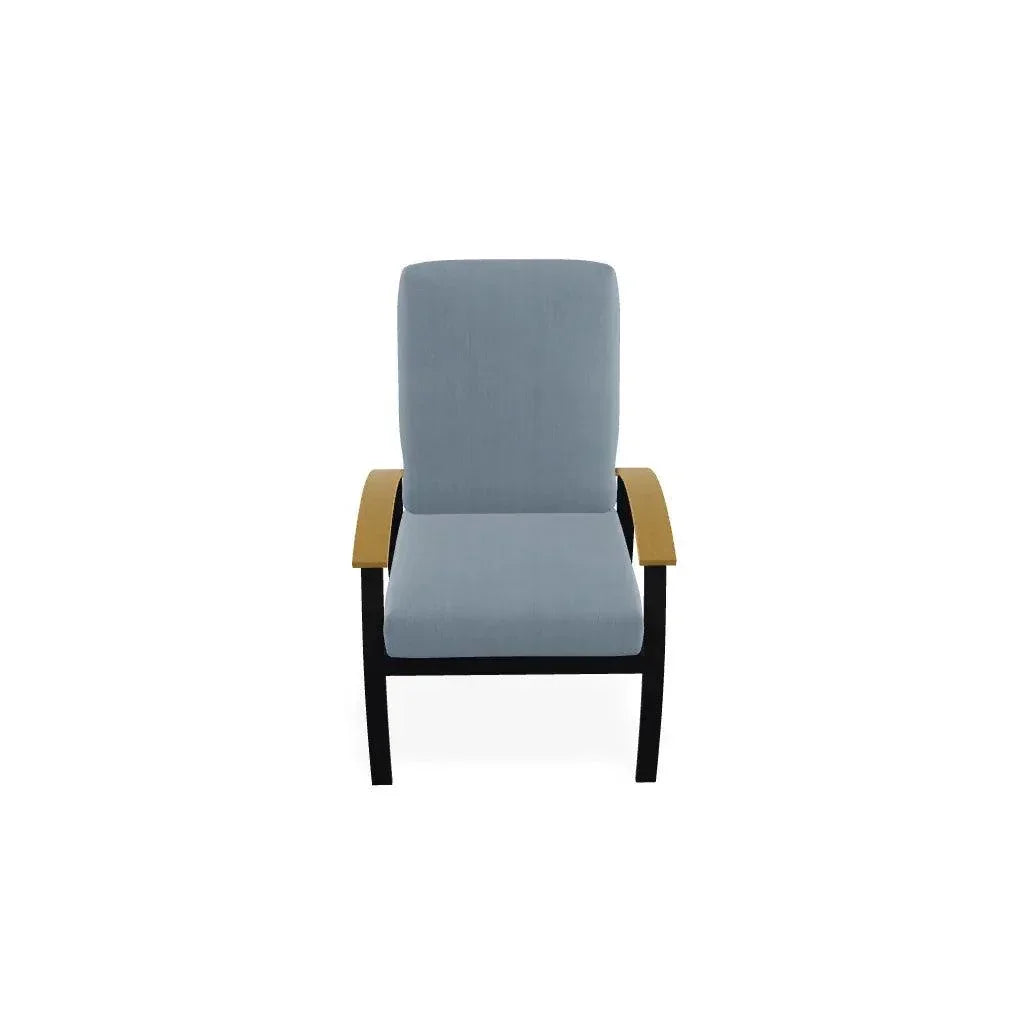 Belle Isle Cushion Rustic Polymer Arm Chair - LOOMLAN - Telescope - Outdoor Accent Chairs