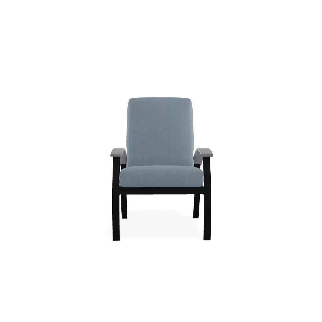 Belle Isle Cushion Rustic Polymer Arm Chair - LOOMLAN - Telescope - Outdoor Accent Chairs