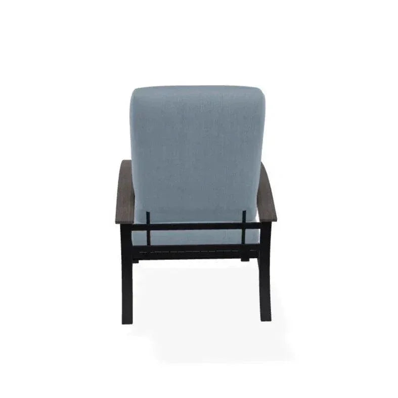 Belle Isle Cushion Rustic Polymer Arm Chair - LOOMLAN - Telescope - Outdoor Accent Chairs