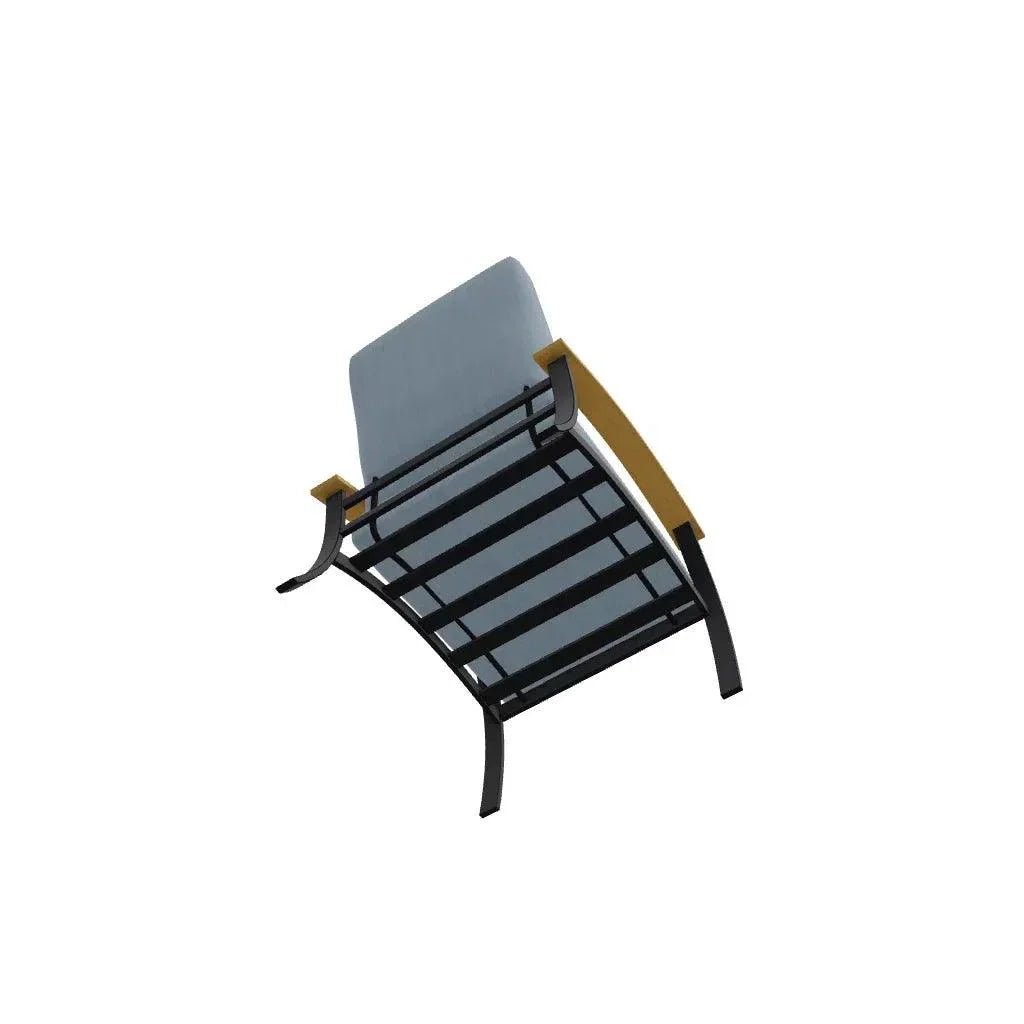Belle Isle Cushion Rustic Polymer Arm Chair - LOOMLAN - Telescope - Outdoor Accent Chairs