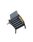 Belle Isle Cushion Rustic Polymer Arm Chair - LOOMLAN - Telescope - Outdoor Accent Chairs