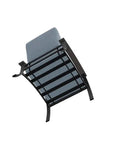 Belle Isle Cushion Rustic Polymer Arm Chair - LOOMLAN - Telescope - Outdoor Accent Chairs