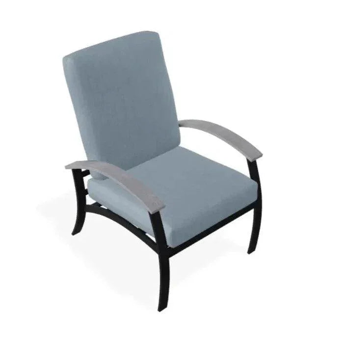 Belle Isle Cushion Rustic Polymer Arm Chair - LOOMLAN - Telescope - Outdoor Accent Chairs