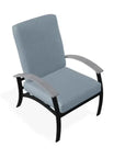 Belle Isle Cushion Rustic Polymer Arm Chair - LOOMLAN - Telescope - Outdoor Accent Chairs