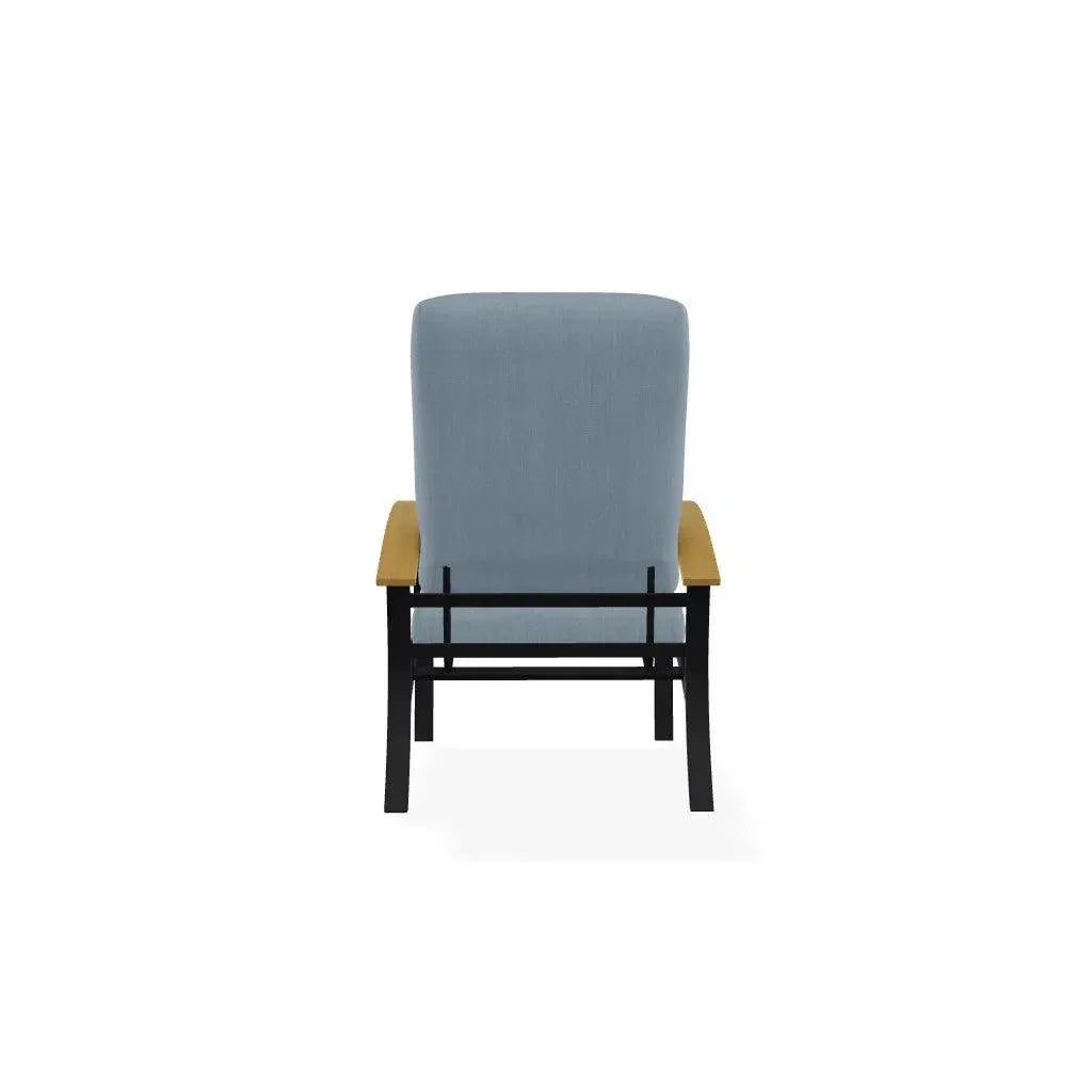 Belle Isle Cushion Rustic Polymer Arm Chair - LOOMLAN - Telescope - Outdoor Accent Chairs