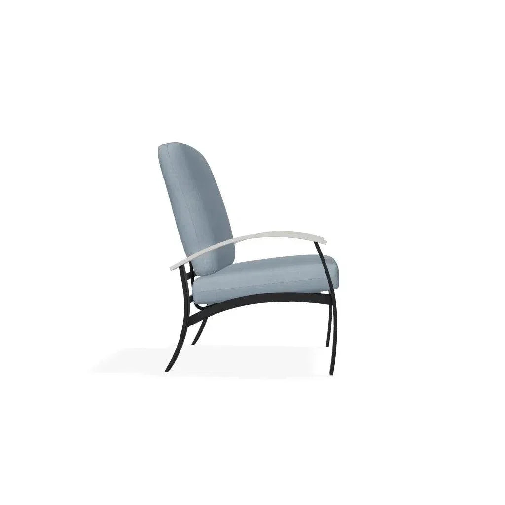 Belle Isle Cushion Rustic Polymer Arm Chair - LOOMLAN - Telescope - Outdoor Accent Chairs