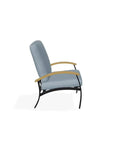Belle Isle Cushion Rustic Polymer Arm Chair - LOOMLAN - Telescope - Outdoor Accent Chairs