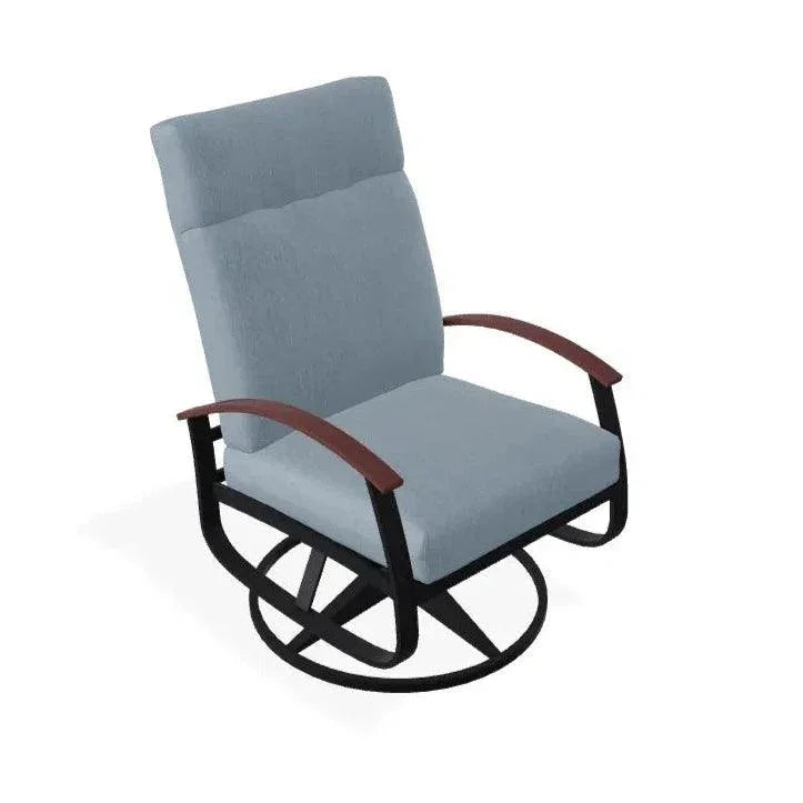 Belle Isle Cushion Supreme Height Swivel Rocker MGP Arm - LOOMLAN - Telescope - Outdoor Accent Chairs