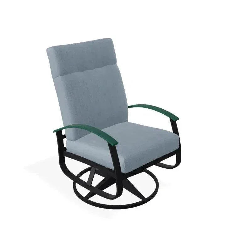 Belle Isle Cushion Supreme Height Swivel Rocker MGP Arm - LOOMLAN - Telescope - Outdoor Accent Chairs