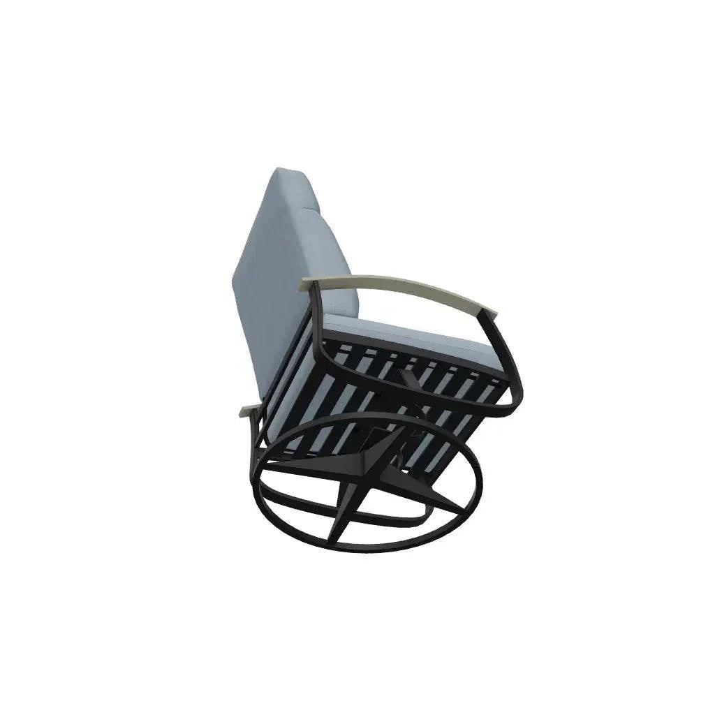 Belle Isle Cushion Supreme Height Swivel Rocker MGP Arm - LOOMLAN - Telescope - Outdoor Accent Chairs