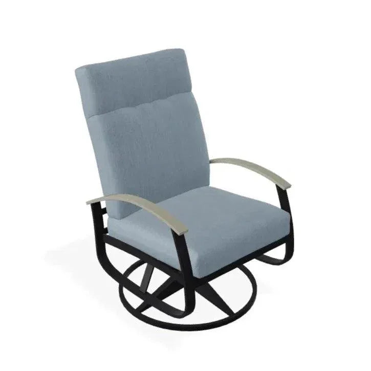 Belle Isle Cushion Supreme Height Swivel Rocker MGP Arm - LOOMLAN - Telescope - Outdoor Accent Chairs