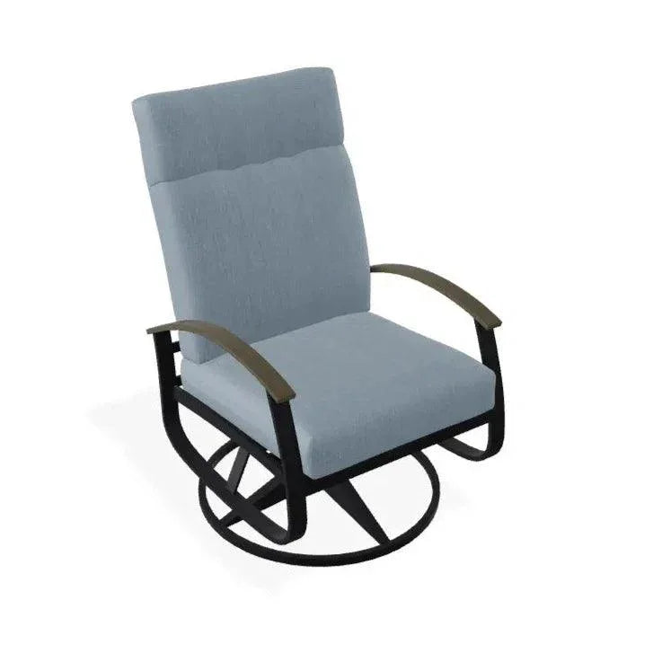 Belle Isle Cushion Supreme Height Swivel Rocker MGP Arm - LOOMLAN - Telescope - Outdoor Accent Chairs