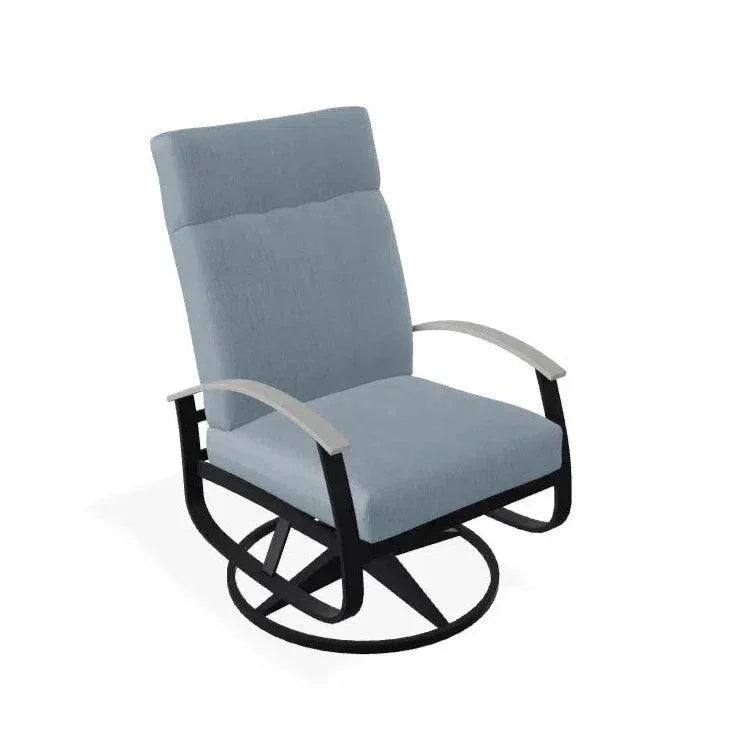 Belle Isle Cushion Supreme Height Swivel Rocker MGP Arm - LOOMLAN - Telescope - Outdoor Accent Chairs