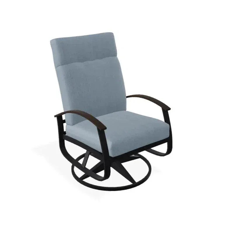 Belle Isle Cushion Supreme Height Swivel Rocker MGP Arm - LOOMLAN - Telescope - Outdoor Accent Chairs