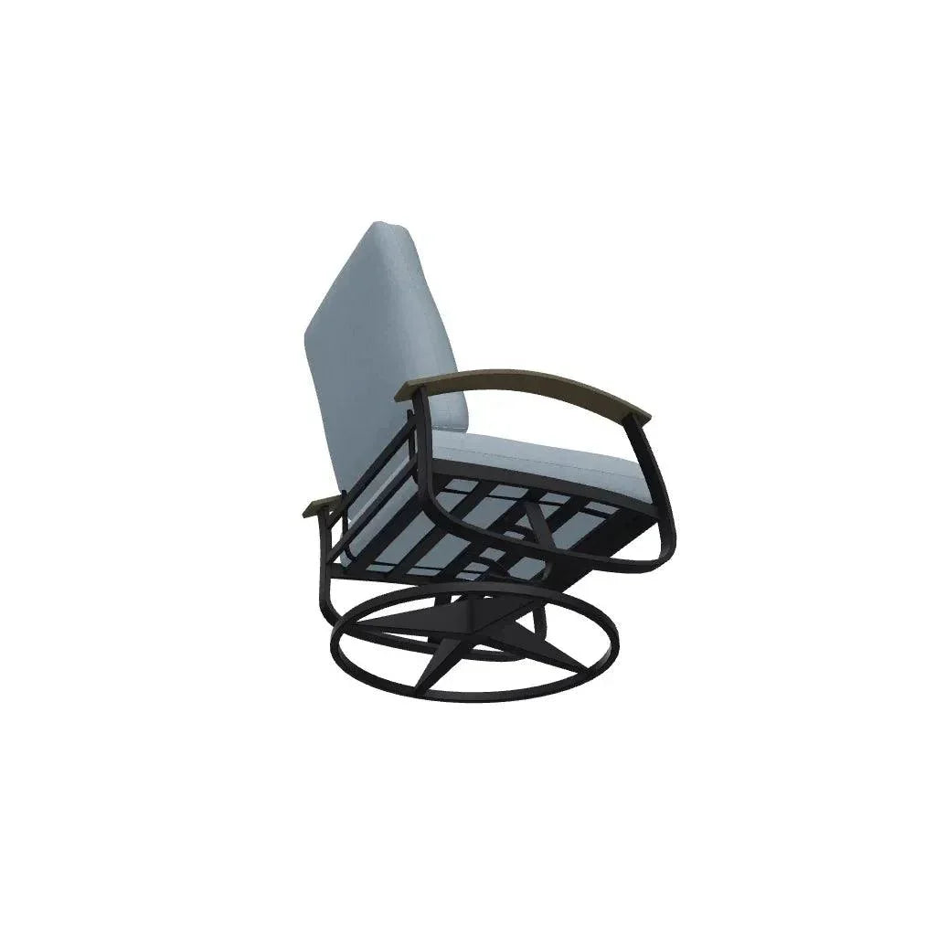 Belle Isle Cushion Swivel Rocker MGP Arms - LOOMLAN - Telescope - Outdoor Accent Chairs