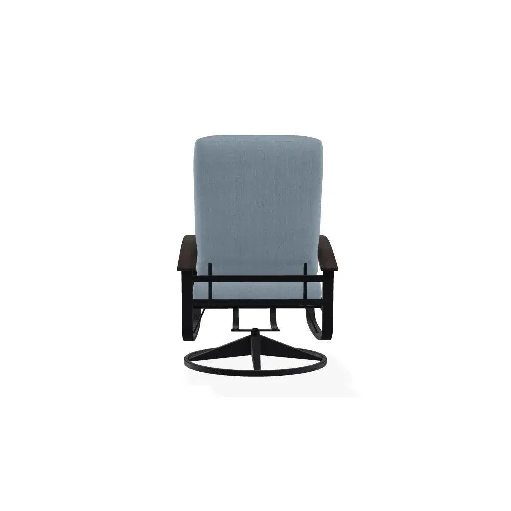 Belle Isle Cushion Swivel Rocker Polymer Arms - LOOMLAN - Telescope - Outdoor Accent Chairs