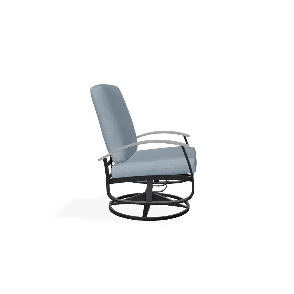 Belle Isle Cushion Swivel Rocker Polymer Arms - LOOMLAN - Telescope - Outdoor Accent Chairs