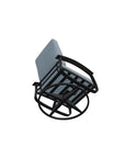 Belle Isle Cushion Swivel Rocker Polymer Arms - LOOMLAN - Telescope - Outdoor Accent Chairs