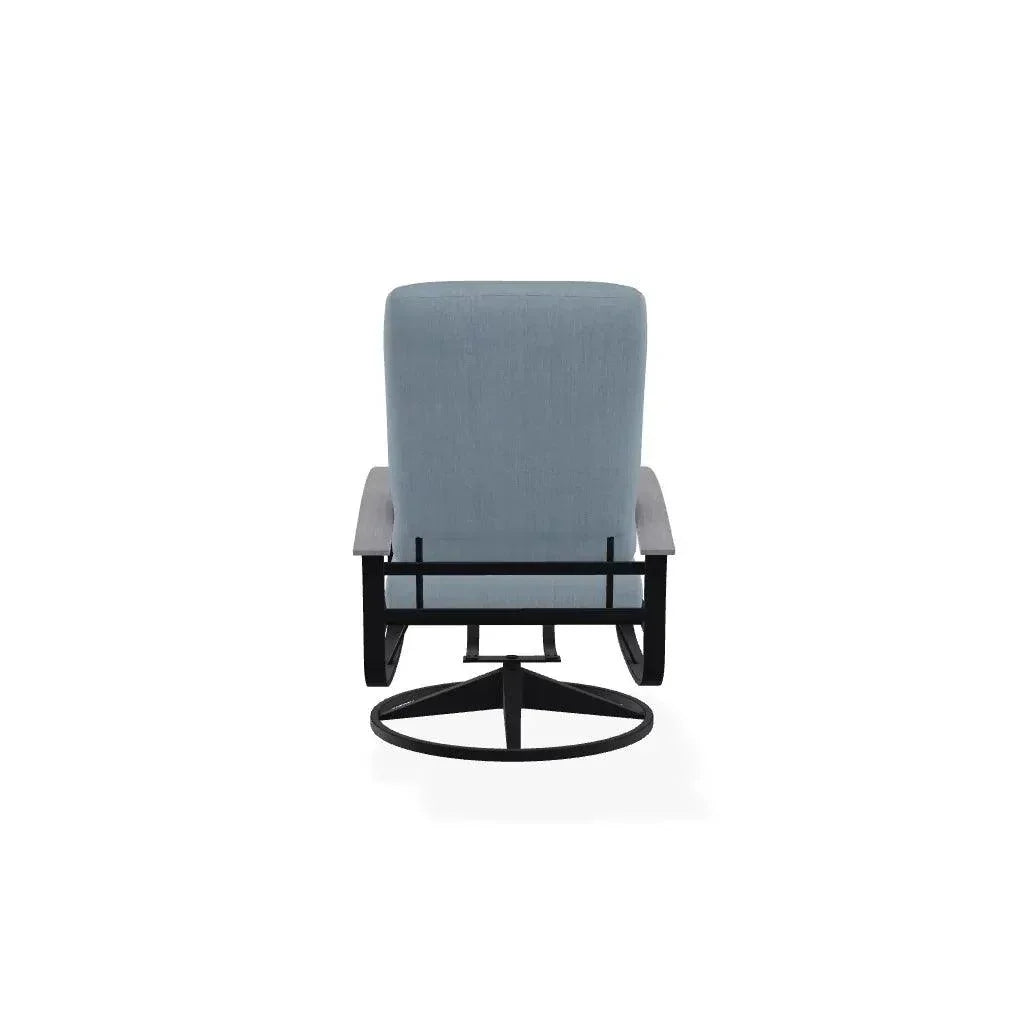 Belle Isle Cushion Swivel Rocker Polymer Arms - LOOMLAN - Telescope - Outdoor Accent Chairs