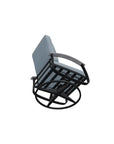 Belle Isle Cushion Swivel Rocker Polymer Arms - LOOMLAN - Telescope - Outdoor Accent Chairs