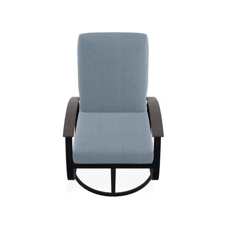 Belle Isle Cushion Swivel Rocker Polymer Arms - LOOMLAN - Telescope - Outdoor Accent Chairs