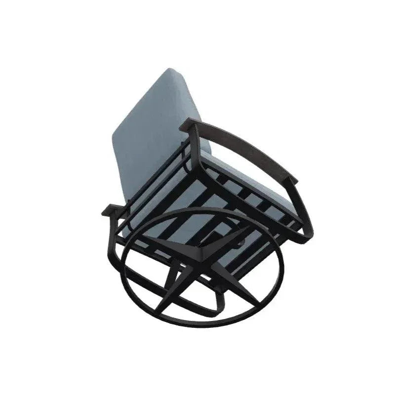 Belle Isle Cushion Swivel Rocker Polymer Arms - LOOMLAN - Telescope - Outdoor Accent Chairs