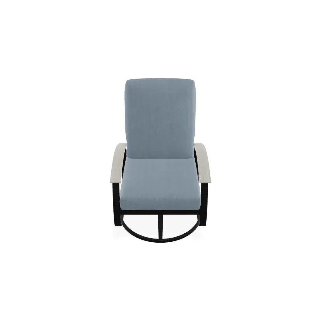 Belle Isle Cushion Swivel Rocker Polymer Arms - LOOMLAN - Telescope - Outdoor Accent Chairs