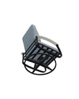 Belle Isle Cushion Swivel Rocker Polymer Arms - LOOMLAN - Telescope - Outdoor Accent Chairs